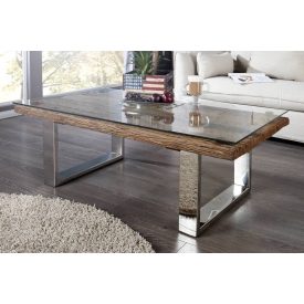 Dohányzóasztal Shark 110 cm teak