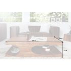 Luxus dohányzóasztal Island sheesham