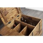 Luxus dohányzóasztal Winebar 100 cm sheesham