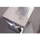 Design lerakó asztal Spin 45 cm ezüst  