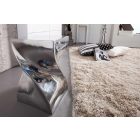 Design lerakó asztal Spin 45 cm ezüst  