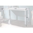 Luxus íróasztal Office II fehér 120x60cm