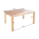 Étkezőasztal Las Palmas 120 cm sheesham