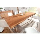 Luxus étkezőasztal Massive II New 200 cm - Honey - asztallap 35mm - akác