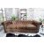 Hármas ülőgarnitúra Chesterfield Vintage barna 