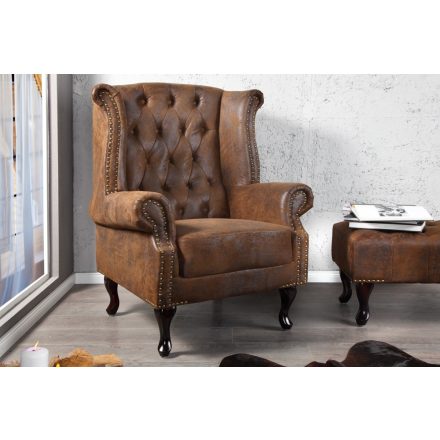 Luxus vintage fotel Chesterfield füles 