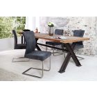 Szánkótalpas szék Bull vintage szürke