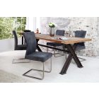 Szánkótalpas szék Bull vintage szürke