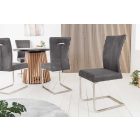 Szánkótalpas szék Bull vintage szürke