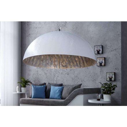 Lámpa Glimer 70 cm fehér - ezüst 