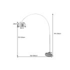 Stílusos állólámpa Arch króm