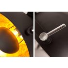 Fali lámpa STAGE fekete, arany 