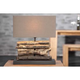 Asztali lámpa FERRE barna