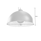 Függőlámpa Stage 55 cm fekete-ezüst