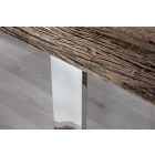 Luxus étkezőasztal Shark 180 cm teakfa 