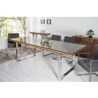 Luxus étkezőasztal Shark 180 cm teakfa 