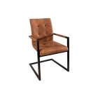  Étkezőszék vintage English barna kéztámlával