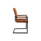  Étkezőszék vintage English barna kéztámlával