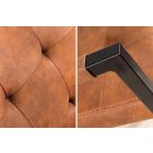  Étkezőszék vintage English barna kéztámlával