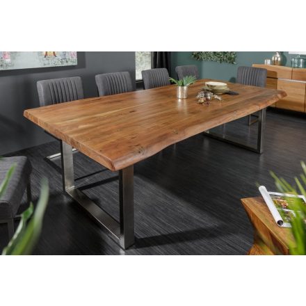 Luxus étkezőasztal Massive II New 220 cm - Honey - asztallap 60mm - akác