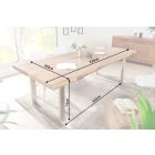 Luxus étkezőasztal Massive II New 220 cm - Honey - asztallap 60mm - akác