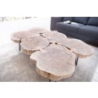 Dohányzóasztal masszív akácfából Island II 115cm 