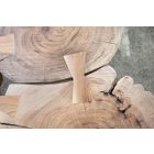 Dohányzóasztal masszív akácfából Island II 115cm 