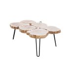 Dohányzóasztal masszív akácfából Island II 115cm 