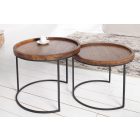 2 asztalból álló szett Flux II akácfa