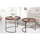 2 asztalból álló szett Flux II akácfa