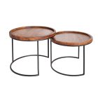 2 asztalból álló szett Flux II akácfa