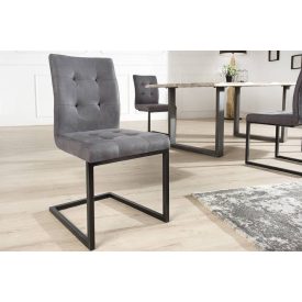 Étkezőszék vintage English szürke