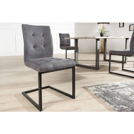 Étkezőszék vintage English szürke