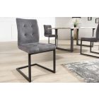 Étkezőszék vintage English szürke