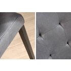 Étkezőszék vintage English szürke