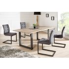 Étkezőszék vintage English szürke