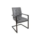  Étkezőszék vintage English szürke kéztámlával