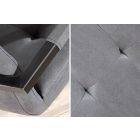  Étkezőszék vintage English szürke kéztámlával