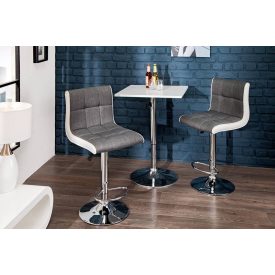 Stílusos bárszék Modern szürke - fehér 