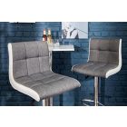 Stílusos bárszék Modern szürke - fehér 