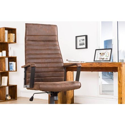 Irodai szék Roma Vintage barna 125cm 