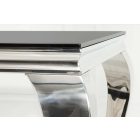 Stílusos étkezőasztal Rococo 200 cm fekete, ezüst