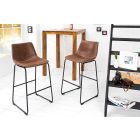 Stílusos bárszék Alba vintage barna 