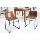 Stílusos szék Alba vintage barna