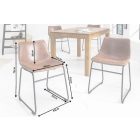 Stílusos szék Alba vintage barna