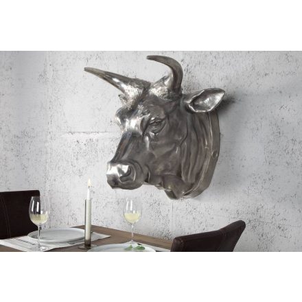 Faldekoráció Birtle  65cm ezüst
