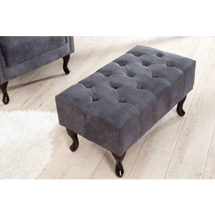 Chesterfield puff szürke 