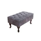 Chesterfield puff szürke 