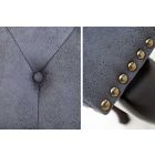 Chesterfield puff szürke 