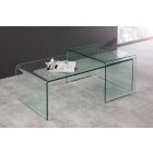 2 üveg dohányzóasztalból álló szett Phantom 